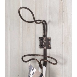 Vintage Rustic Wire Coat Hat Towel Wall Hook