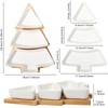EBOOT 2 Sets Christmas Tree Dessert Serving Dishes White Tree