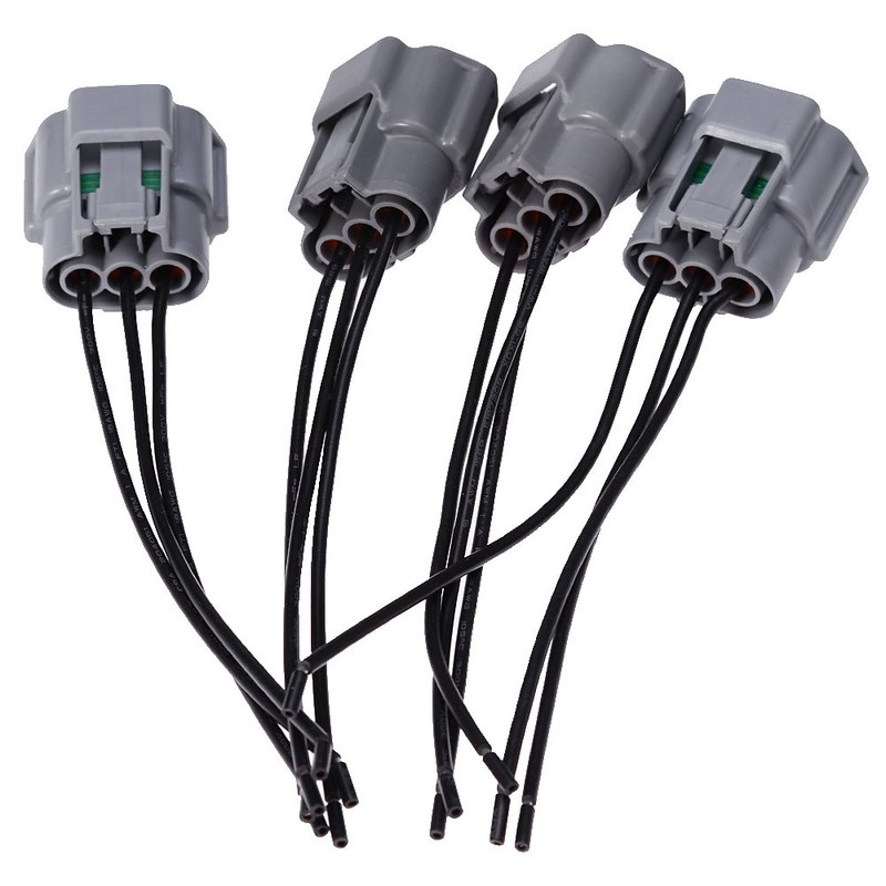 Hoypeyfiy 4pcs Ignition Coil Pack Wiring Harness Connector Replacement for