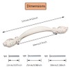 Aigeou 6 Pack Ivory White Cabinet Handle Pulls 2-12 (64mm)
