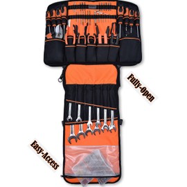 WELKINLAND Full-Open Tool backpack, Tool backpack for men,Tools backpacks for electricians,Tools Back Pack Bag