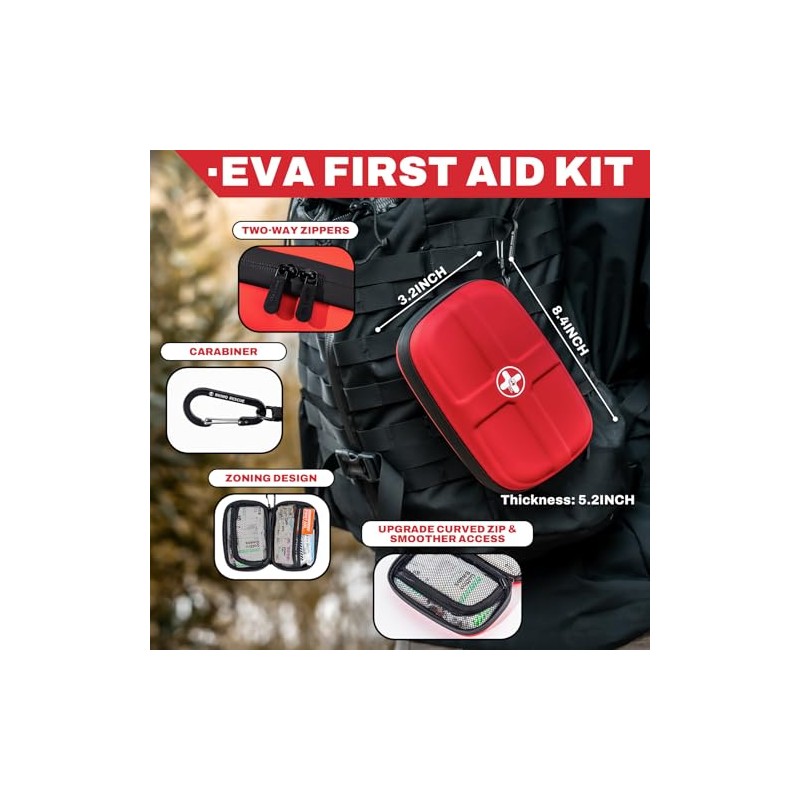 RHINO RESCUE Waterproof First Aid Kit for Outdoor Adventures