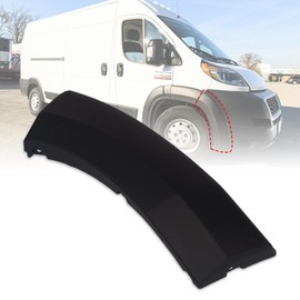 Spwrney Front Bumper Molding Trim Fender Flare for Ram Promaster 1500 2500 3500 2019-2022 Wheel Trim Accessories, Right Passenger Side, Black, 1PC