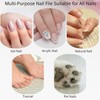 Nail Files, 100 to 3000 Grit Professional Nail Files 4Pcs