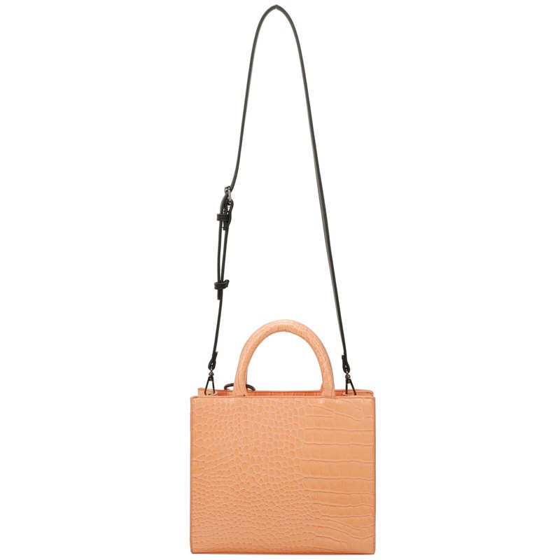 Big Boxy Collection Croco Orange Tan