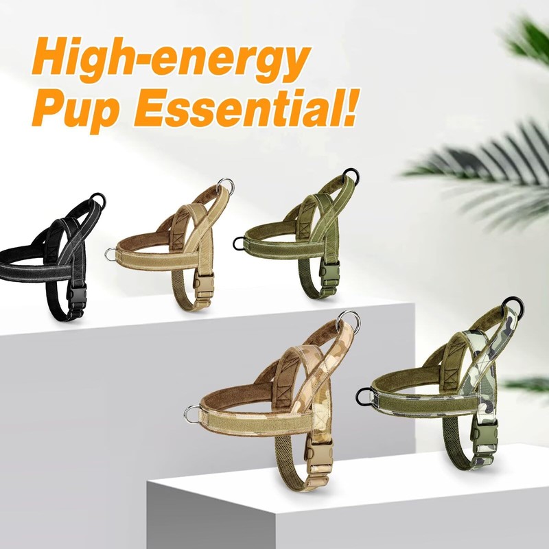 Forestpaw No Pull Dog Harness with Large Handle,Slip on Reflective