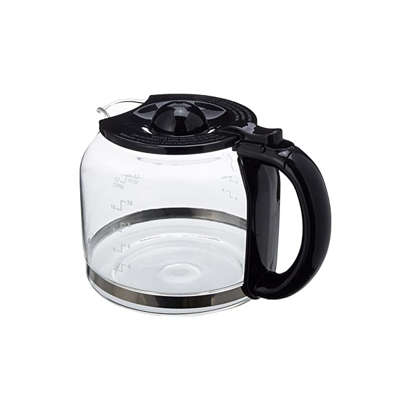 Capresso Glass Carafe 12 Cup, Black