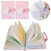 2Sets A6 Magnetic Buckle Notebook Binder Cute Bunny Pattern Daily