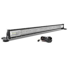 Willpower 42 inch Straight Led Light Bar with Magnetic Bracket Holder,12V Wiring Harness Kit,26000LM Triple Row Flood Spot Beam Driving Work Lamp for Jeep Car Off Road Truck SUV 4x4 Trailer