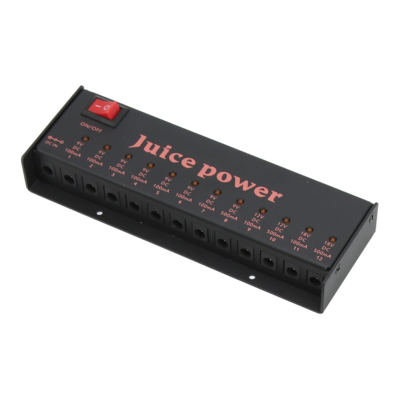 Guitar Effect Pedal Power Supply 12 Channel Isolated DC Outputs