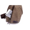 Donally Women's Canvas Body Bag, Shoulder Bag, Zipper, gray