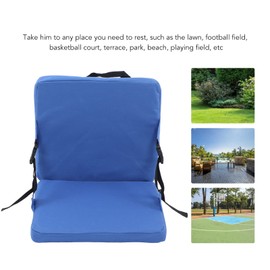 Outdoor Seat Cushion, Thickened Anti Dirt Outdoor Seat Back Cushion Portable Folding Stadium Seat with Back Support for Camping Concert
