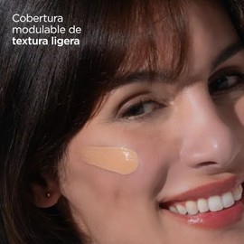 ISDIN Coverage SPF 50+ 3.0 Sand, Base De Maquillaje Con Alta Protección Que Unifica El Tono Y Aporta Cobertura Modulable Con Acción Antiedad, Maquilla