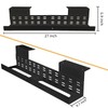 DEEDRR Under Desk Cable Management Tray, Power Strip Holder, Cord
