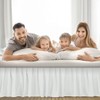 Ruffled Bed Skirt with Split Corners Three Side Coverage-King Size