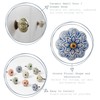 Nicola Spring Ceramic Cupboard Drawer Handle Knobs - Vintage Flower