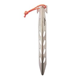 SUB ZERO Strong Lightweight Hard Ground Titanium V Shaped Camping Hiking Backpacking Tent Skewer Stake Pegs Large 15g x 10
