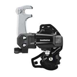 SHIMANO Tourney/TY Tourney ERDTY200SSLB rear derailleur, 6/7-speed, with bracket, SS short cage, Black
