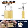 SEPOX 2-Pack Premium Solid Brass Padlock Keyed Alike, 1-9/16" 40mm
