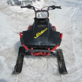 Yamaha SnoScoot Snowmobile Vintage Hood Vinyl Decal Sticker 10.5" Wide - Yellow