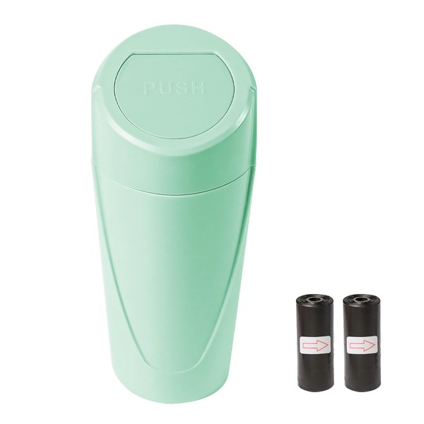 Hovom Mini Car Trash Can with Lid, Portable Garbage Can