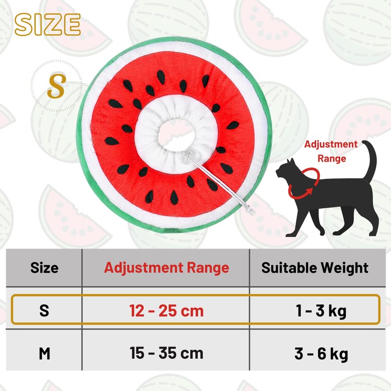 crazy bean Postoperative Protective Collar for Cats Soft Adjustable Safe