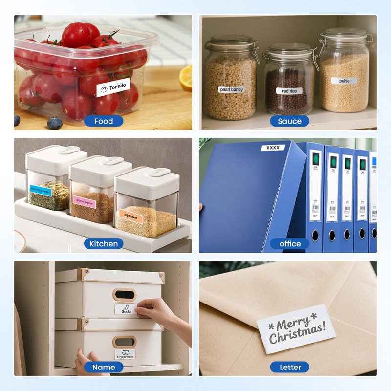 NULLTONEX Mini Label Maker Bluetooth Machine: Wireless Small Label Makers