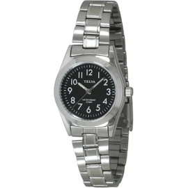 Klefer TE-AL010-BKS Analog Women's Waterproof Metal Band Silver Wrist Watch, Black, Bracelet Type