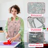 Colexy Kitchen Apron, Pack of 2 Floral Aprons with Large