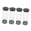 Parliky 4pcs Golf Ball Storage Tube Golfs Display Case Compact