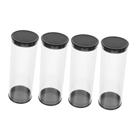 Parliky 4pcs Golf Ball Storage Tube Golfs Display Case Compact and Easy to Clean for Home and Indoor Use