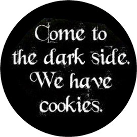 A&T Designs Come to The Dark Side - We Have Cookies Magnet - Goth Emo Punk