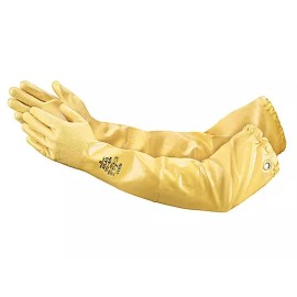 Showa 1- Atlas 772 26" Chemical Resistant Nitrile Coated Lined Protective Work Gloves - XLARGE