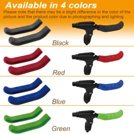 VANSIHO Silicone Brake Lever Covers for Mountain Bike (Blue)