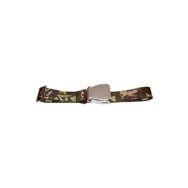 Skybelt Aircraft Belt Silver/Camouflage Airline Seat Belt, camouflage
