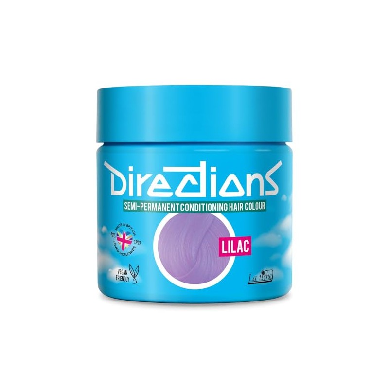 La Riche DIRECTIONS Lilac Semi-Permanent Hair Colour - 88ml Tub