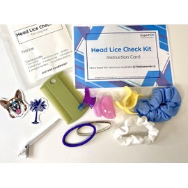 The Lice Nurse: Head Lice Check Kit for Long Hair by Expert RN, just add conditioner! Medication free head lice check and treatment kit with hair 3accessories