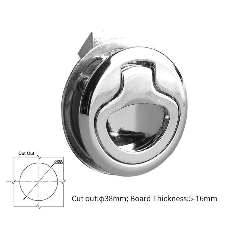2 PCS Purocean Metal Marine Latch Pull Slam Latch Handle