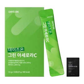 Days On Green Acerola C 14 packets of acerola extract powder + travel sample / 데이즈온 그린 아세로라C 14포 아세로라추출분말 + 여행용샘플 구성