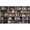 VitalCozy 8x6ft Bookshelf Backdrop Wooden Bookcase Library Photography Background Fabric