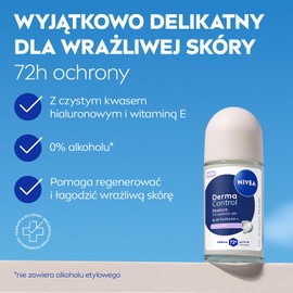 NIVEA Derma Control Restore Women's Antiperspirant 72h Ball Protection Hyaluronic Acid 50 ml