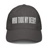 Who Took My Beer White Lettering Adjustable Baseball Hat