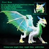 Doyomtoy Ice Dragon Figurine, Green Ice Dragon Toys, Miniature Dragon