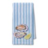 Lemon Oyster Kitchen Hand Towels 16x24 Inch, Oyster Lovers Gifts,