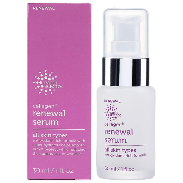 EARTH SCIENCE - Cellagen Renewal Serum With Hyaluronic Acid For Anti-Aging & Wrinkles (1 oz.)