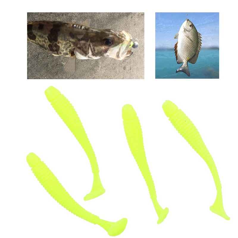 50 Pcs 5cm Soft Plastic Fishing Lures - T Tail