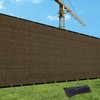 UPGRADE Privacy Screen Fence Customized 8x16 FT Brown Outdoor HDPE Mesh Fabric for Construction Site,Deck,Backyard,Patio with Zip Ties DZUG05