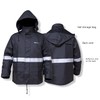 HANMENGXUAN Rain Suits for Men Waterproof Work Heavy Duty Rain