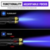 DARKDAWN UV Flashlight 365nm Black Light，Mini & Powerful USB- C