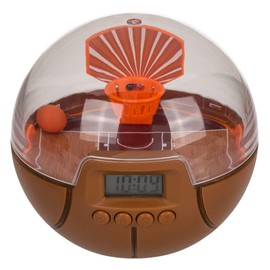 OOTB Alarm Clock, Basketball, Approx. 10 cm, Plastic, Multicolored
